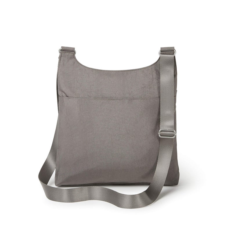 Baggallini Womens On Track Zip With Rfid Phone Wristlet Crossbody, Sterling Shimmer - Image 4